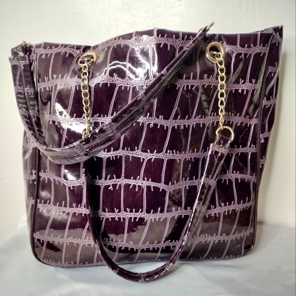 Large purple tote bag - Picture 1 of 8